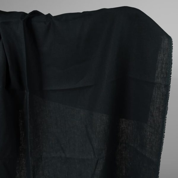 Heavy linen fabric dark blue colour