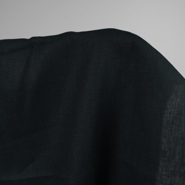Heavy linen fabric dark blue colour 150cm