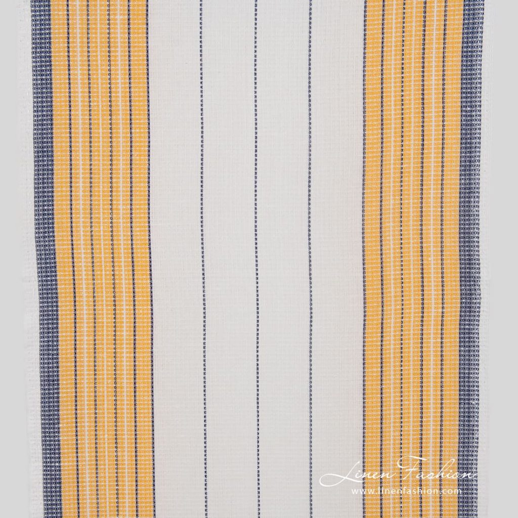 Linen cotton fabric in waffle pattern