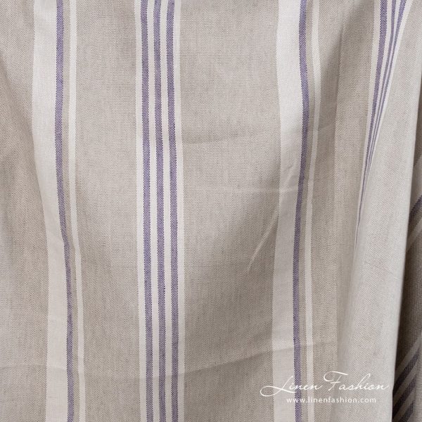 Linen fabric in light beige.