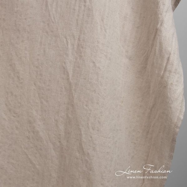 Natural color linen cotton fabric, perfect for clothes and home textile
