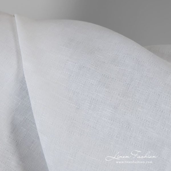 Linen cotton fabric in checks
