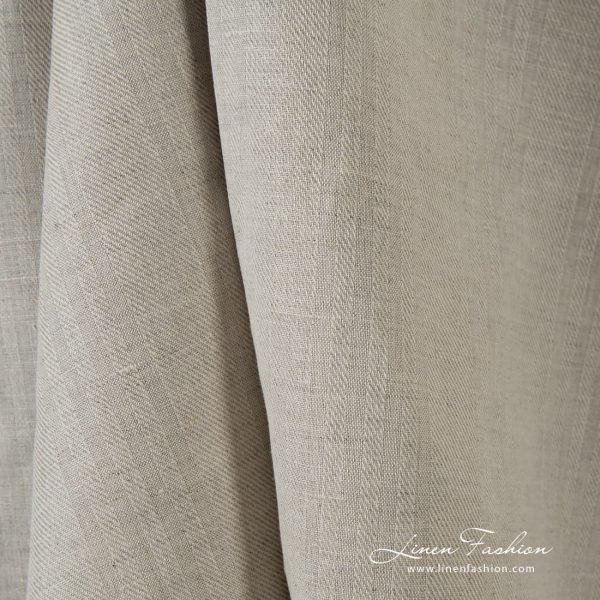 Natural color linen cotton fabric, perfect for clothes and home textile