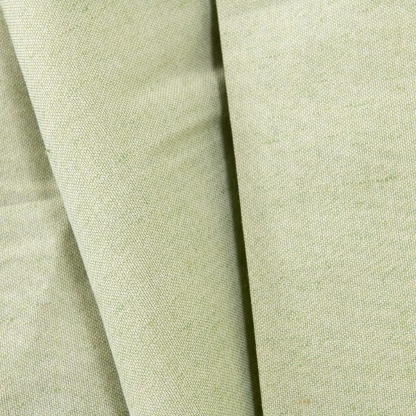 linen cotton light green fabric, width 150cm