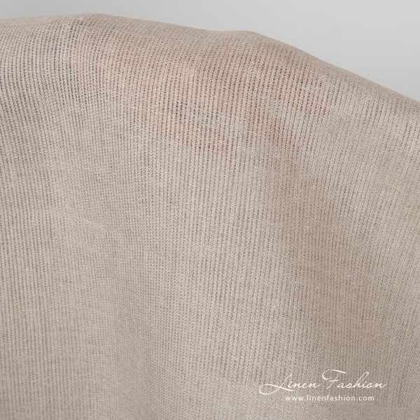 Natural flax colour 100% linen fabric.