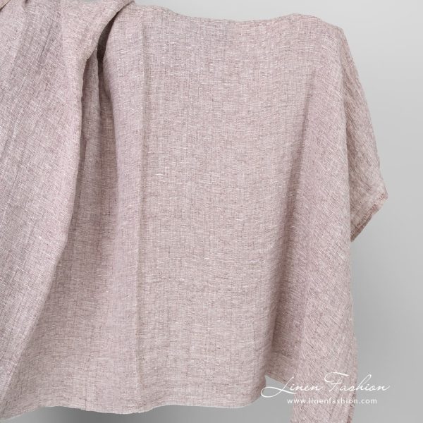Brown linen fabric