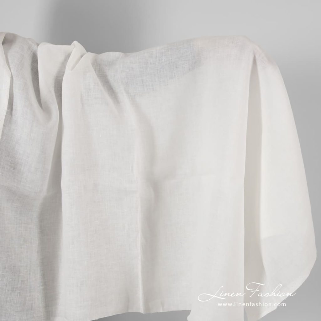 Off-white linen fabric