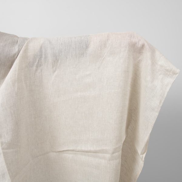 Pure linen fabric in light grey