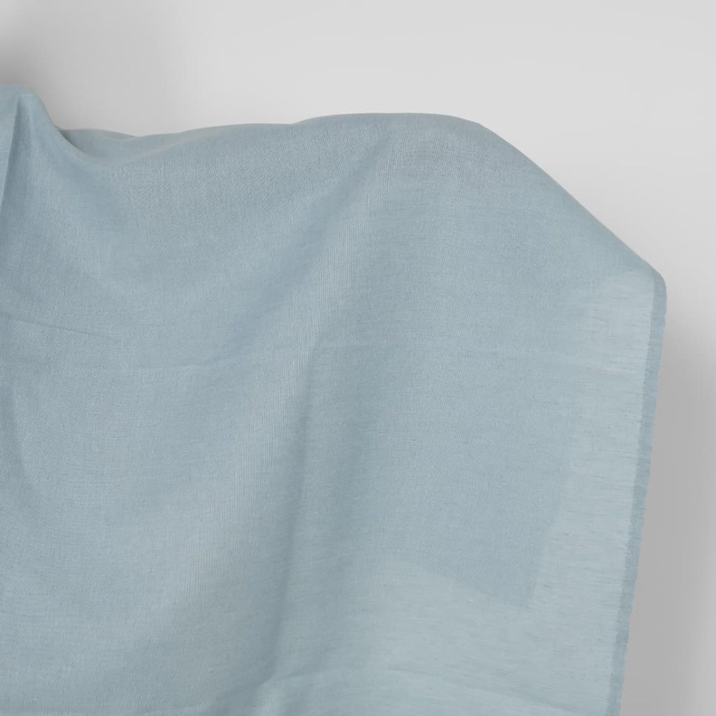 Linen fabric light greyish blue