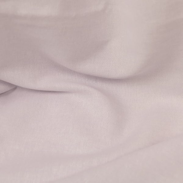 Wide linen cotton fabric lilac colour close up detail