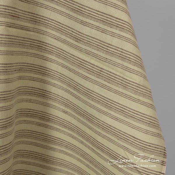 Linen cotton fabric pale green colour.