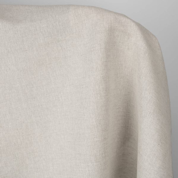 Lightweight, plainly-woven linen / cotton fabric in light grey for sewing a variety of home textile items as well as clothes and accessories