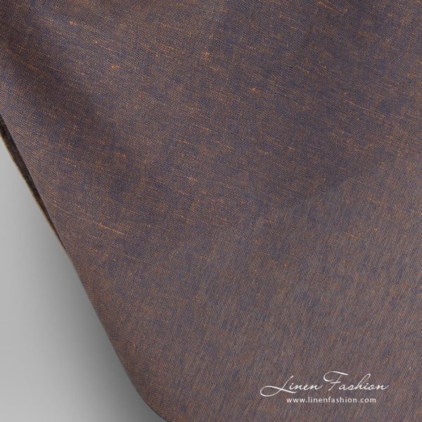 Linen cotton melange fabric.