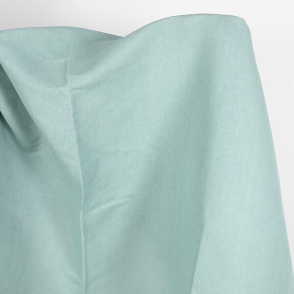 Linen cotton fabric in jadeite colour