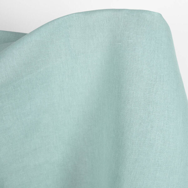 Linen cotton fabric in jadeite colour product photo