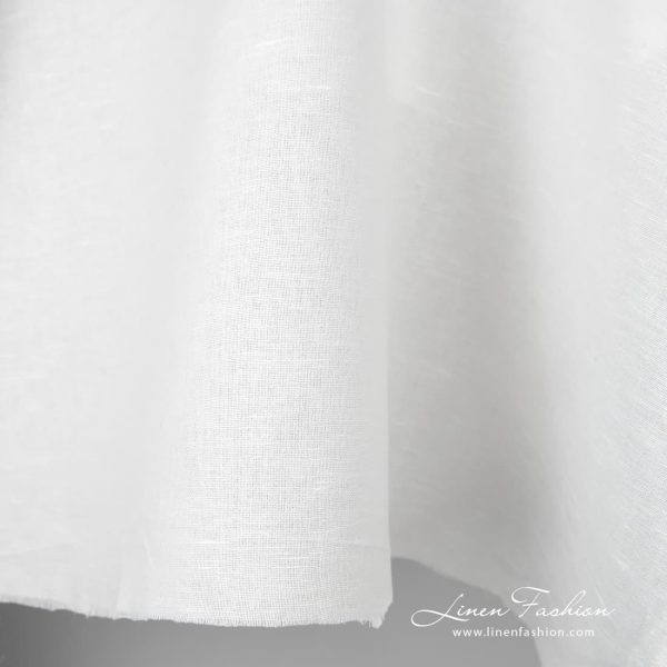 Off-white linen cotton fabric 280cm wide
