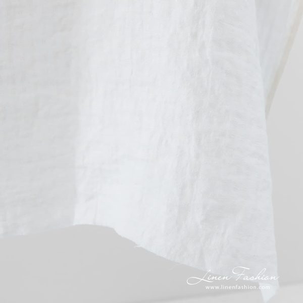 Off white 100% linen fabric, washed.