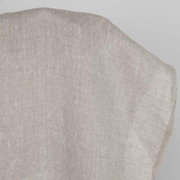 Openwork patterned linen fabric in beige product photo