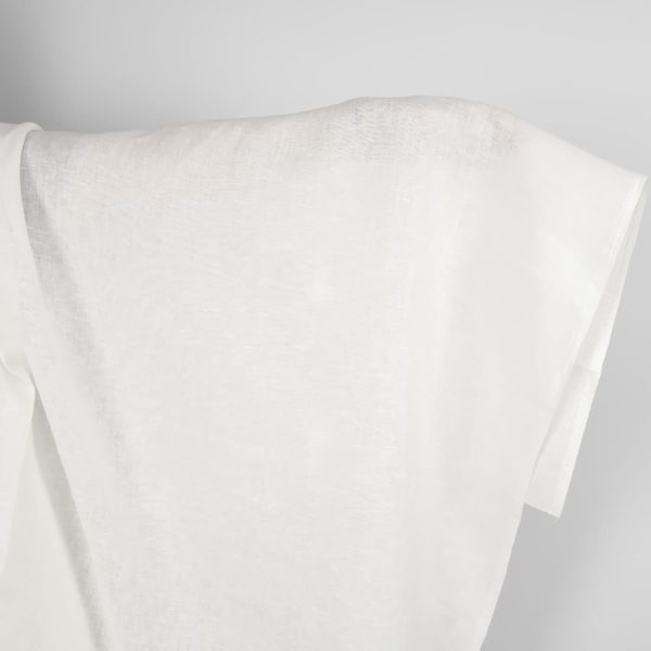 Pure linen fabric in off-white