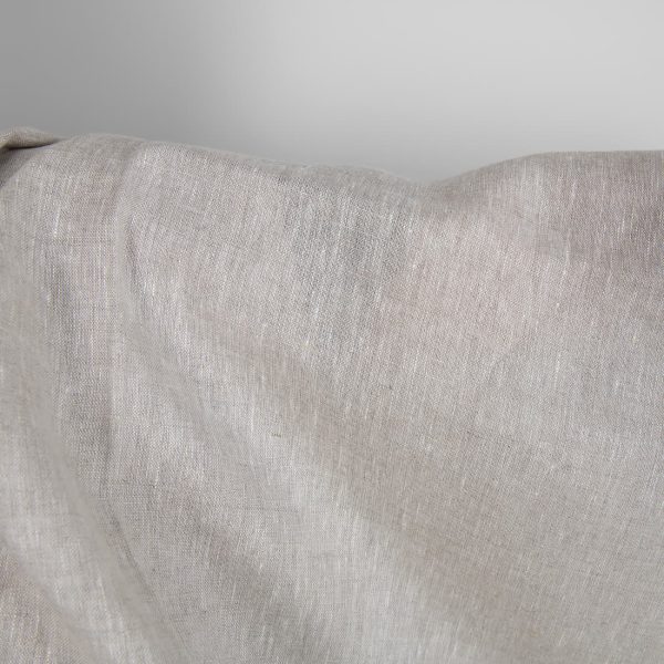 Linen fabric natural undyed and white mix product photo