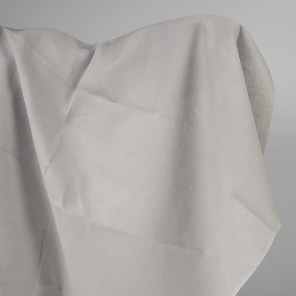 Linen fabric light grey colour