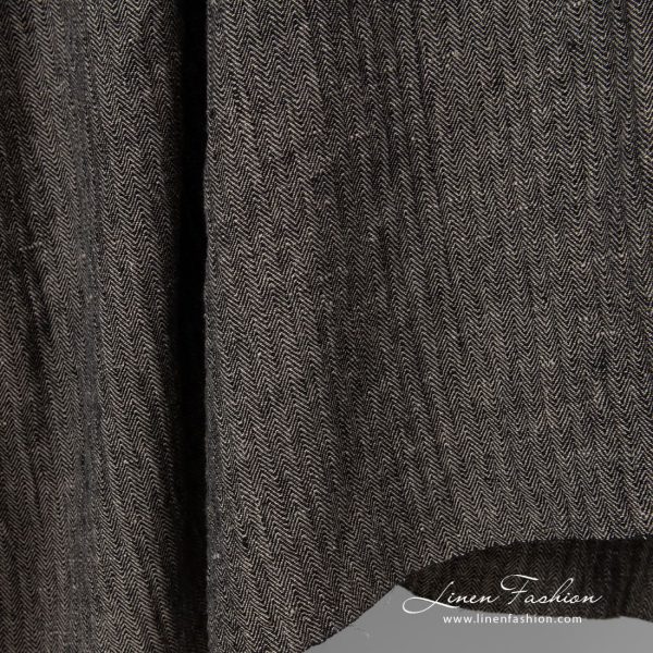 black chevron linen, herringbone.