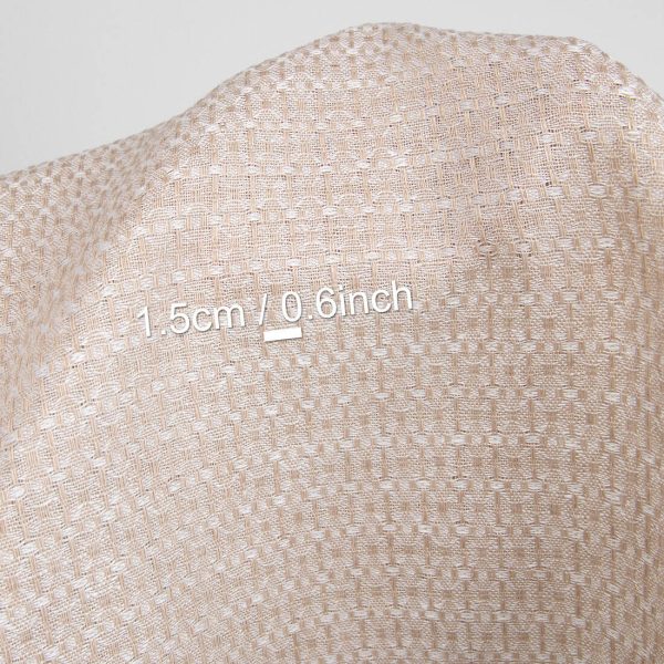 linen light brown fabric patterned, delicate design