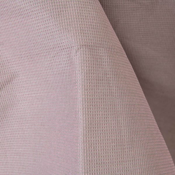 リネンコットン 厚手生地 ライラックとグレー ワッフル - 画像 (2)