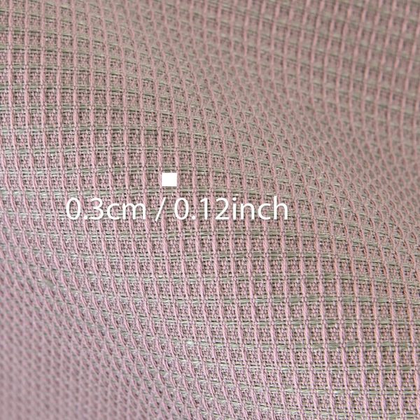 リネンコットン 厚手生地 ライラックとグレー ワッフル - 画像 (4)