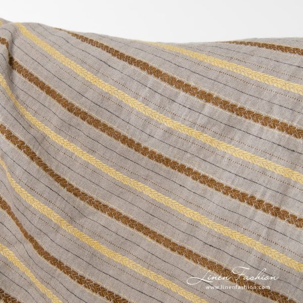 100% linen fabric in flax colour.
