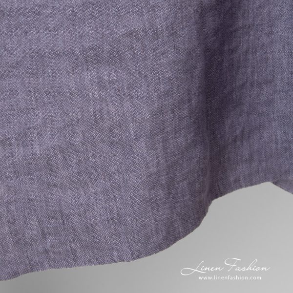 linen violet satin fabric, weight 230gr/m2.
