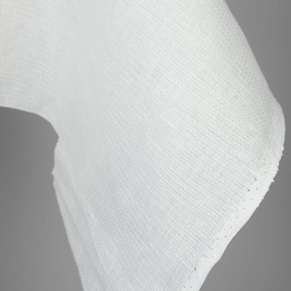 Off-white linen "waffle" fabric