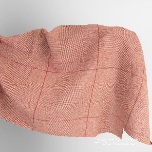 Wide linen cotton fabric