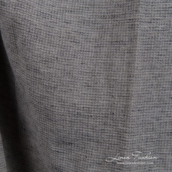 Wide linen cotton fabric in brown, perfect for clothes and home textile