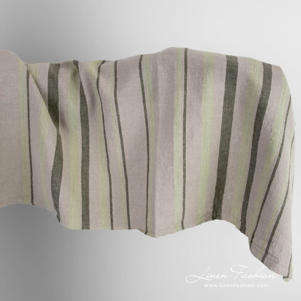Wide linen cotton fabric