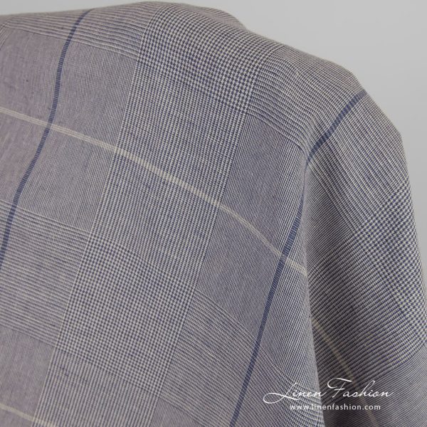 Linen cotton fabric for bedding, curtains, tablecloths and clothes