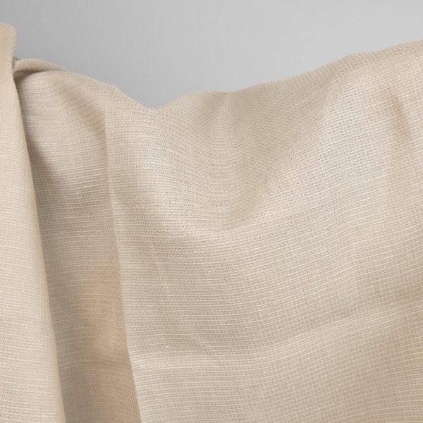 linen wool fabric in sand color, not washed