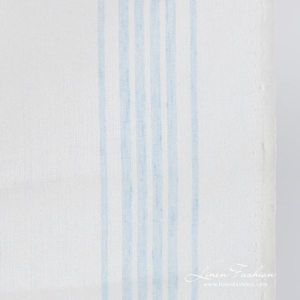 Off white linen fabric with measurements
