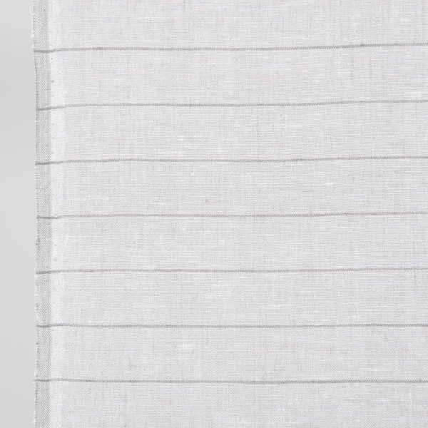 linen towel fabric beige blue, half beige