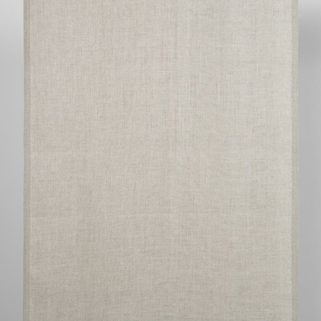 Narrow linen fabric natural beige colour