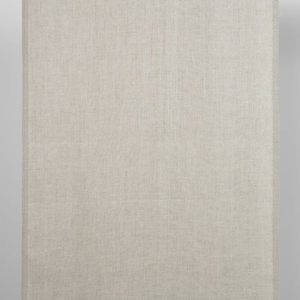 Narrow linen fabric natural beige colour