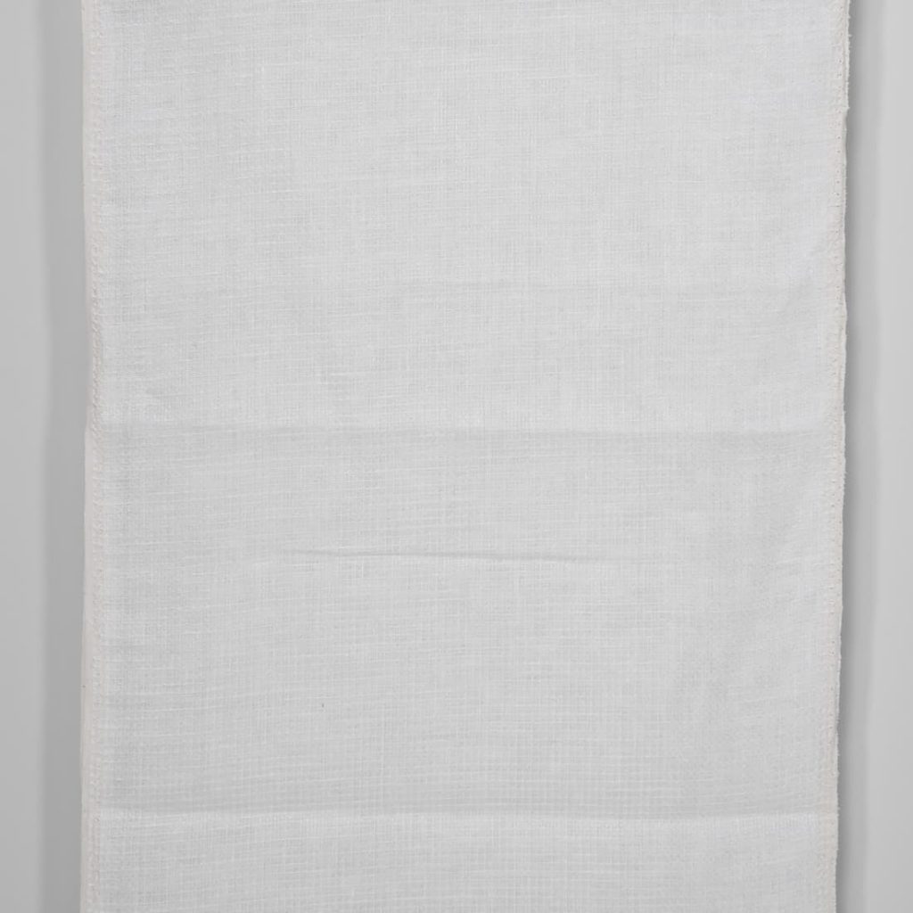 Narrow linen fabric off-white waffle