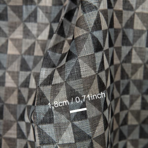 Linen fabric jacquard triangle pattern measurements