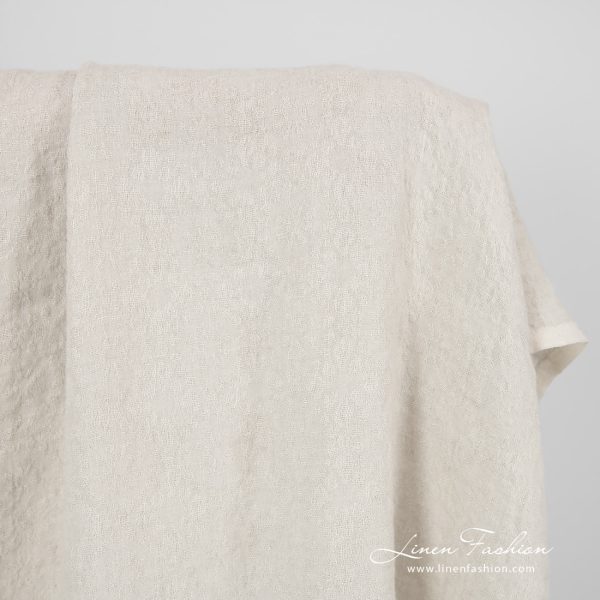 linen wool jacquard fabric for clothes.