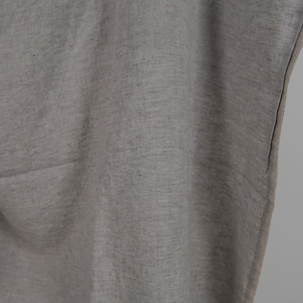 Washed linen fabric grey shades mix edge