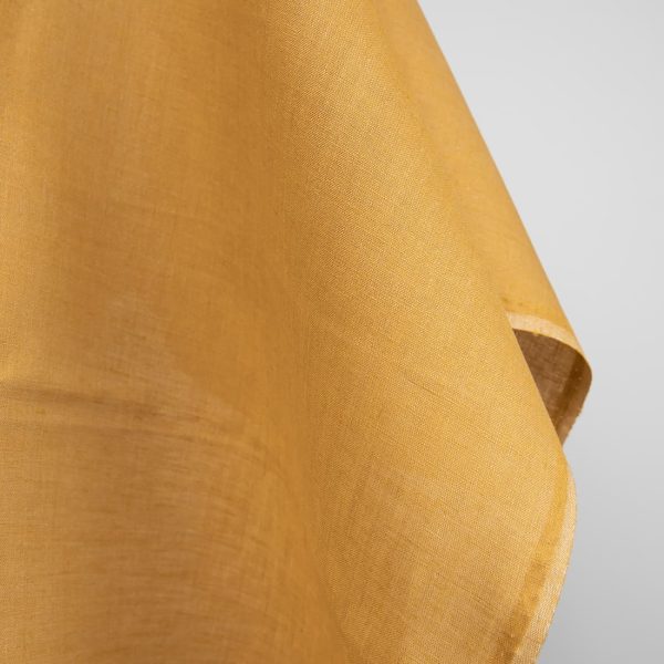 mustard linen fabric, width 150cm.