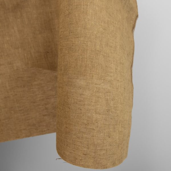linen brown ginger fabric, width 150cm