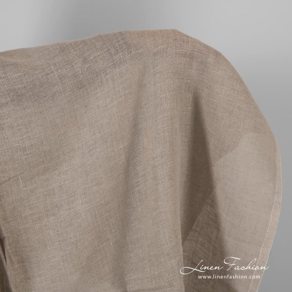 Grey linen fabric