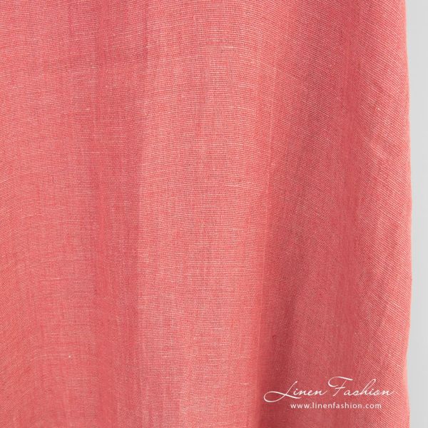 Linen fabric, specially washed to increase softness