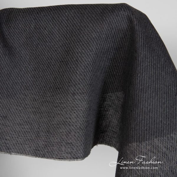 Ash grey linen fabric